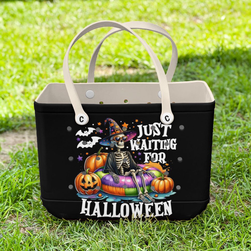 Spooky Skeleton Halloween Tote Bag – Perfect For Trick-Or-Treating & Festive Style! - Image 2