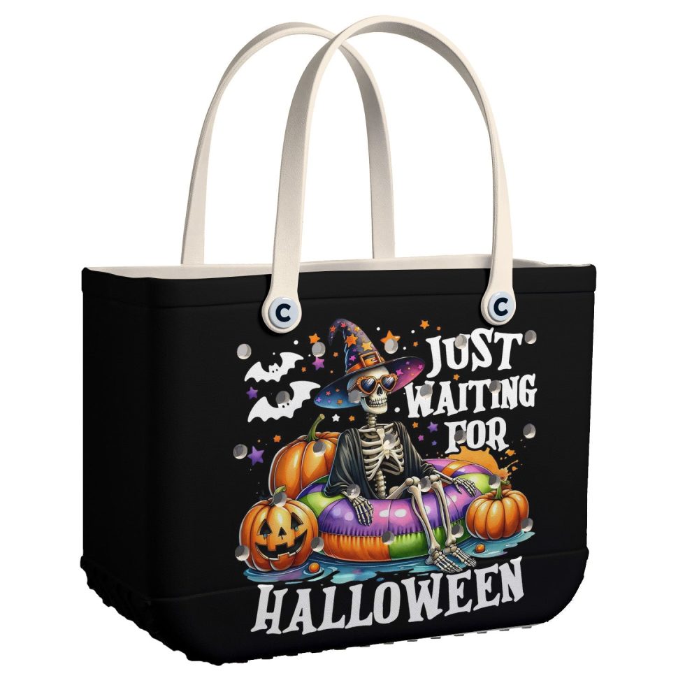 Spooky Skeleton Halloween Tote Bag – Perfect For Trick-Or-Treating & Festive Style!