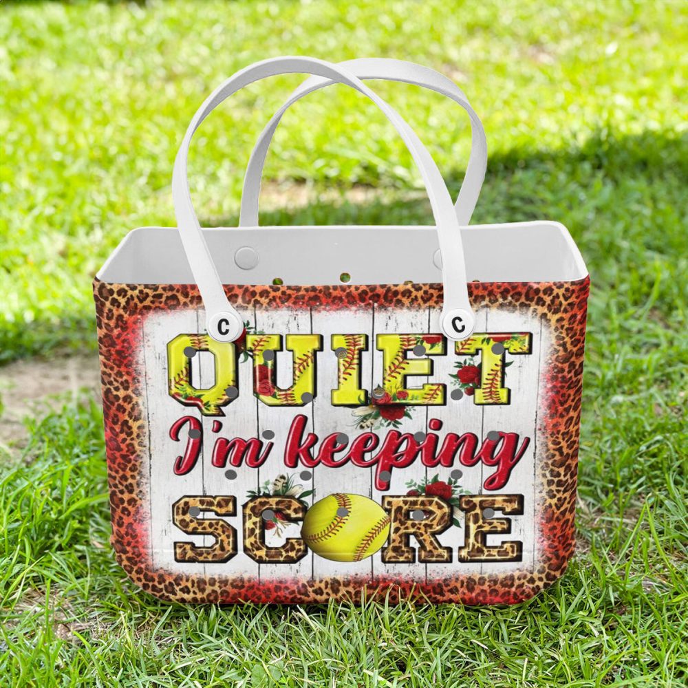 Bucket Tote Bag, Limited Edition Bogg Bag, Beach Bag Keeping The Game - Image 2