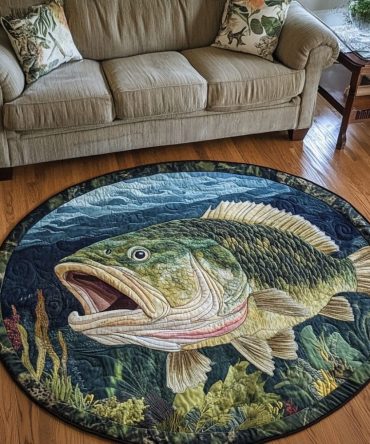 Lake Life Quilted Round Mat
