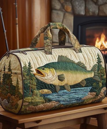 Lakeside Bass Quilted Duffle Bag