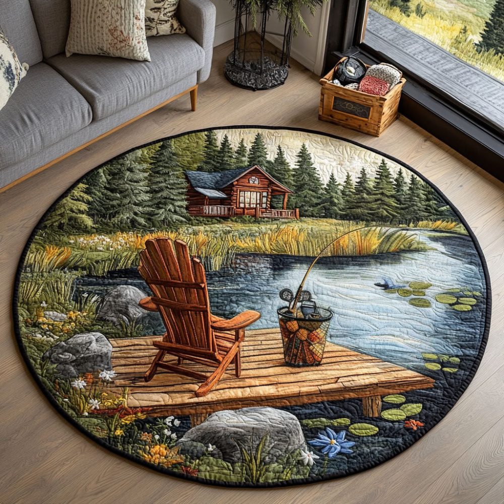 Lakeside Comfort Quilted Round Mat