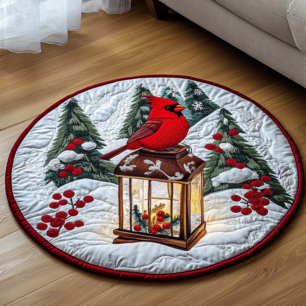 Lantern Light Serenade Quilted Round Mat