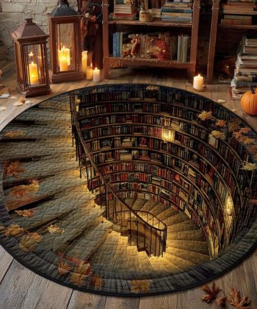 Lantern Spire Quilted Round Mat