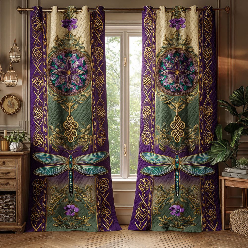 Lavender Dream Quilted Curtains