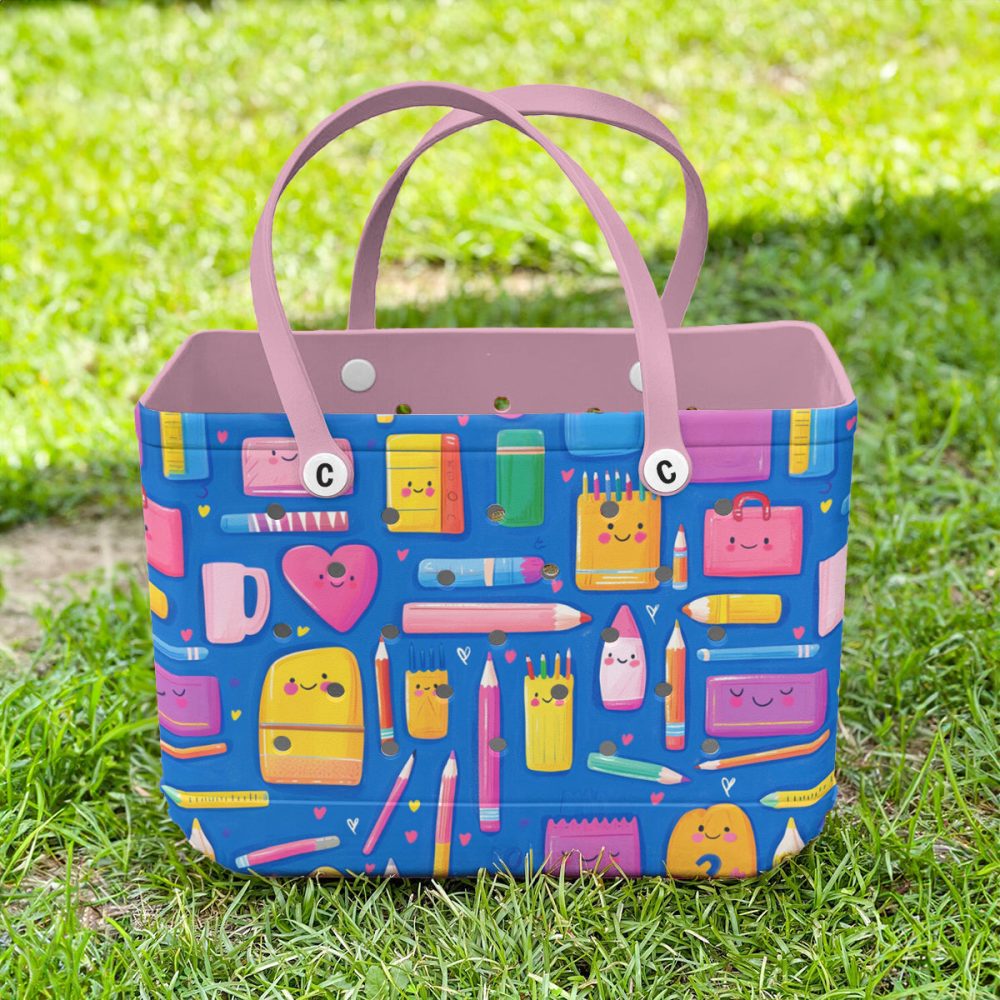 Bucket Tote Bag, Limited Edition Bogg Bag, Beach Bag Learn & Play - Image 2