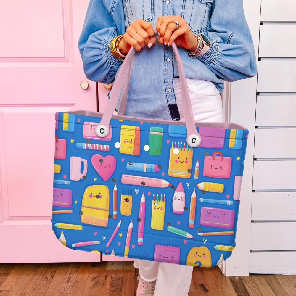 Bucket Tote Bag, Limited Edition Bogg Bag, Beach Bag Learn & Play - Image 5