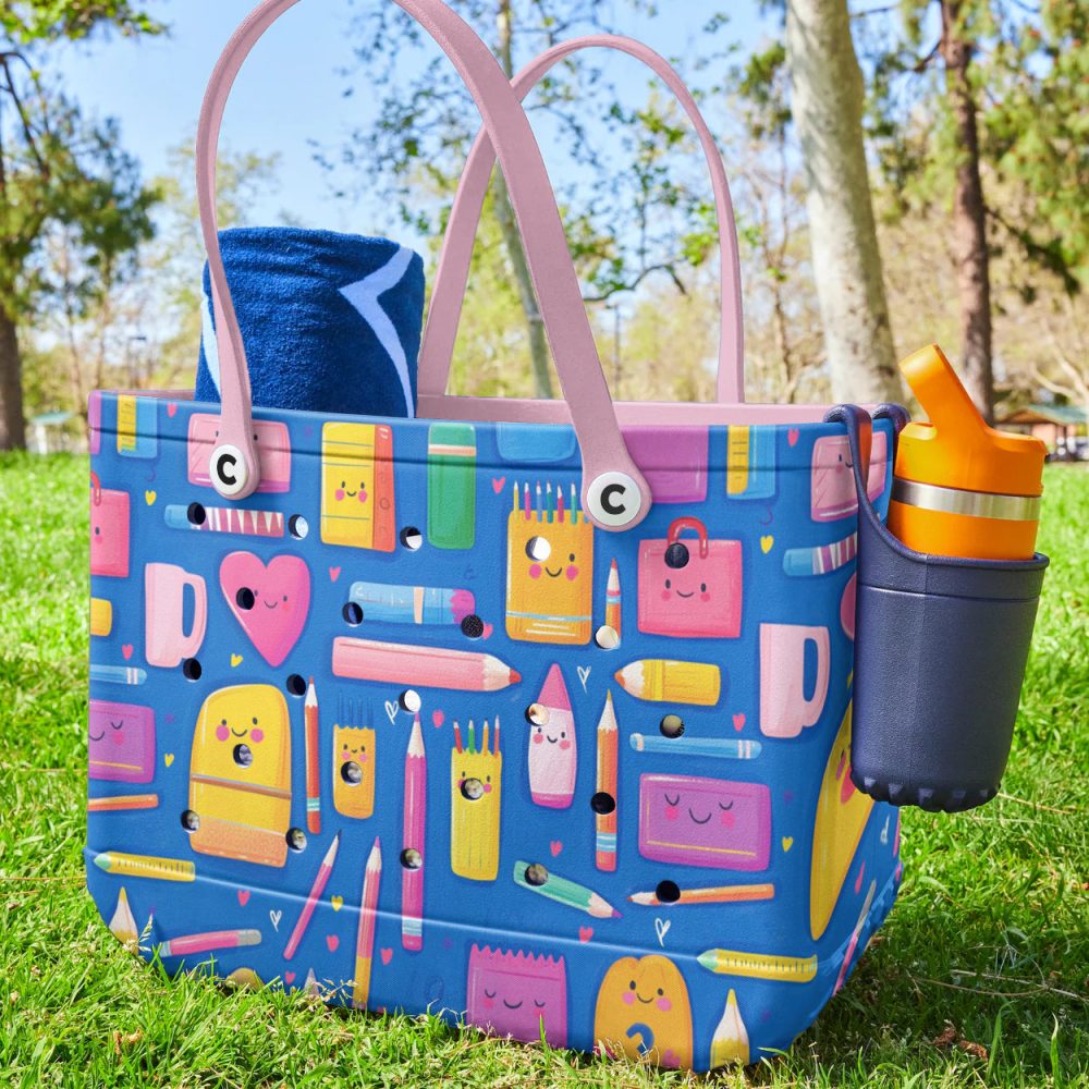 Bucket Tote Bag, Limited Edition Bogg Bag, Beach Bag Learn & Play - Image 3