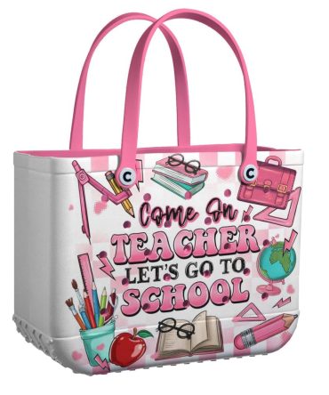 Teacher Tote Bag - Cute School Supplies Design For Educators - Perfect Back-To-School Gift