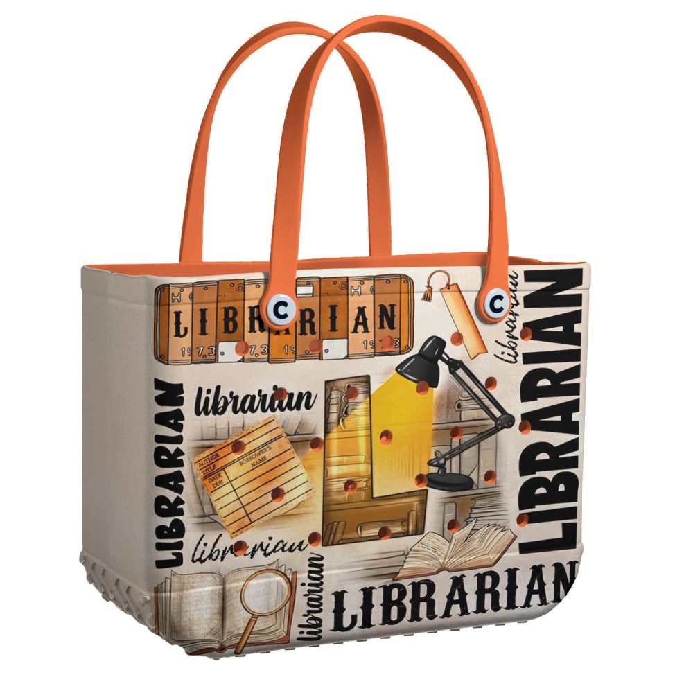 Bucket Tote Bag, Limited Edition Bogg Bag, Beach Bag Librarian Essentials