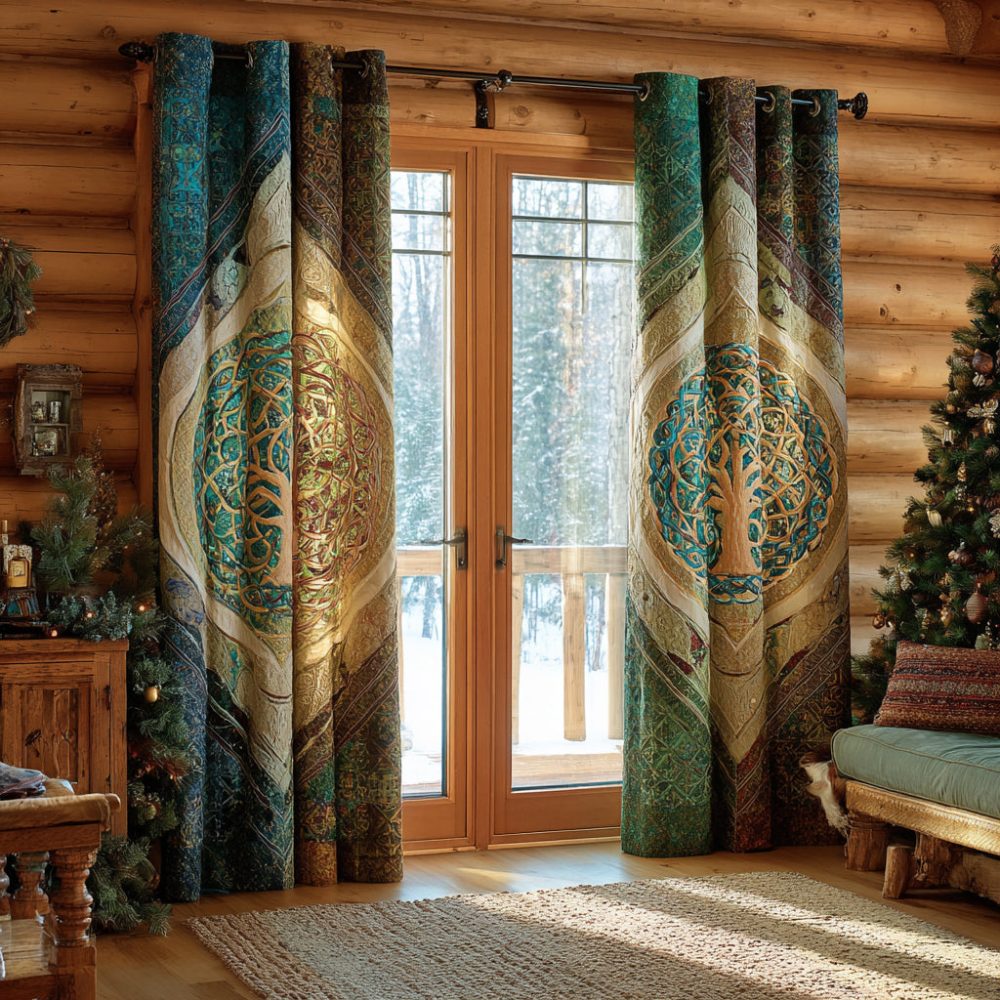 Life Bloom Quilted Curtains
