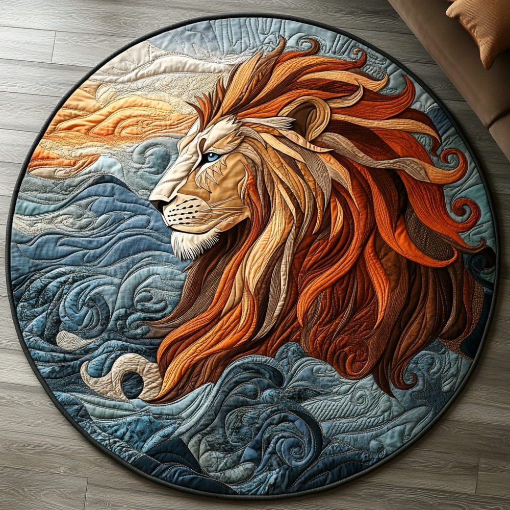 Lionheart Legacy Quilted Round Mat