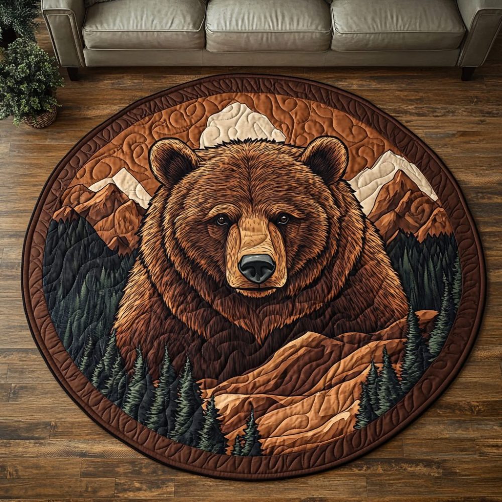 Lodge Life Quilted Round Mat