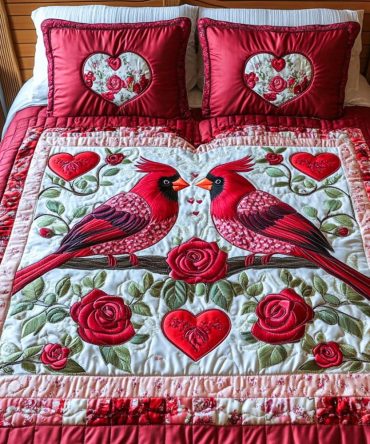 Love Unleashed 3-Piece Quilted Bedding Set