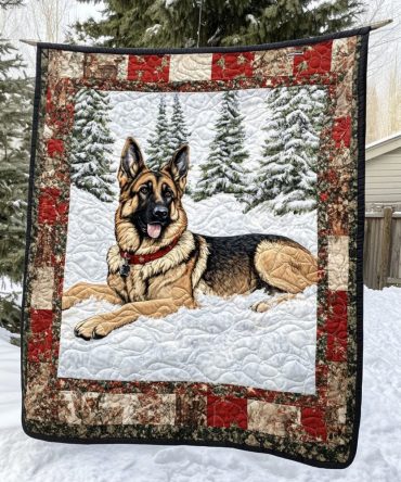 Loyal Guardian Quilted Blanket