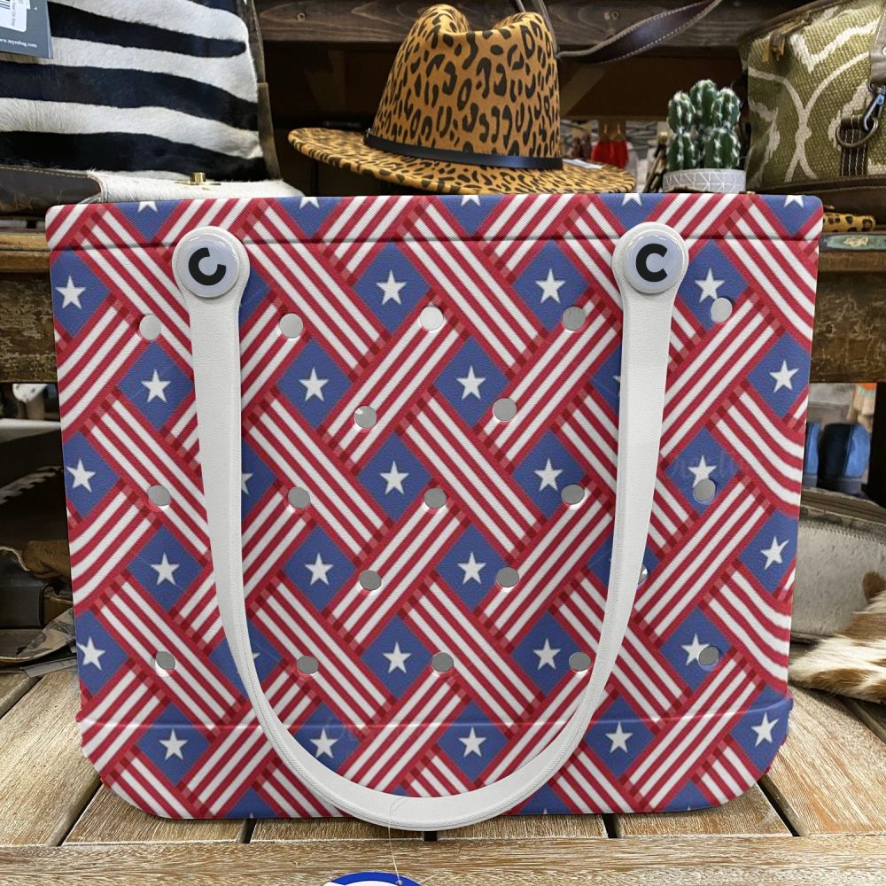 Stylish Patriotic Tote Bag - Durable, Spacious, Perfect For Beach Or Everyday Use! - Image 5