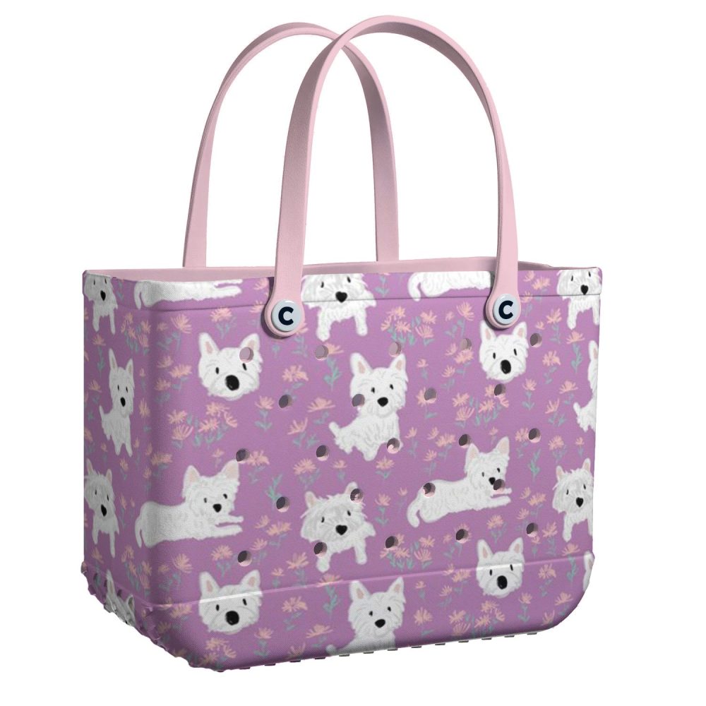 Adorable Westie Dog Print Tote Bag – Cute, Durable & Perfect For Pet Lovers!