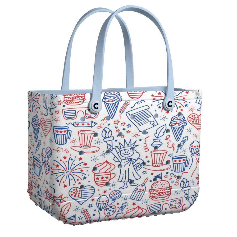 Festive Usa Patriotic Tote Bag – Durable, Stylish & Spacious For Everyday Use!
