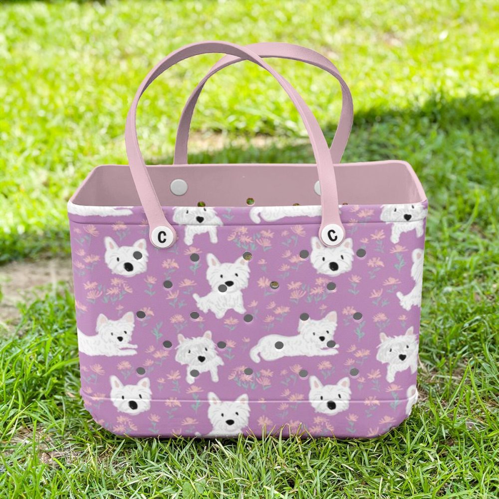 Adorable Westie Dog Print Tote Bag – Cute, Durable & Perfect For Pet Lovers! - Image 5