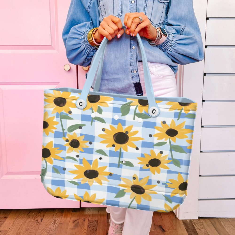 Chic Sunflower Tote Bag - Stylish & Durable For Everyday Use - Image 2