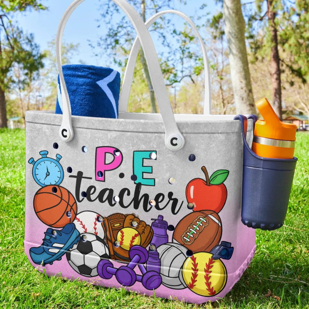 Stylish P.E. Teacher Tote Bag – Durable & Fun Sports Design, Perfect Gift! - Image 4