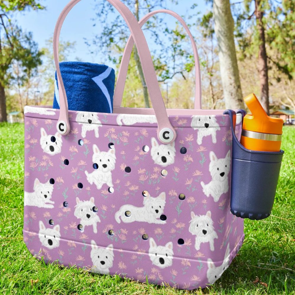 Adorable Westie Dog Print Tote Bag – Cute, Durable & Perfect For Pet Lovers! - Image 4
