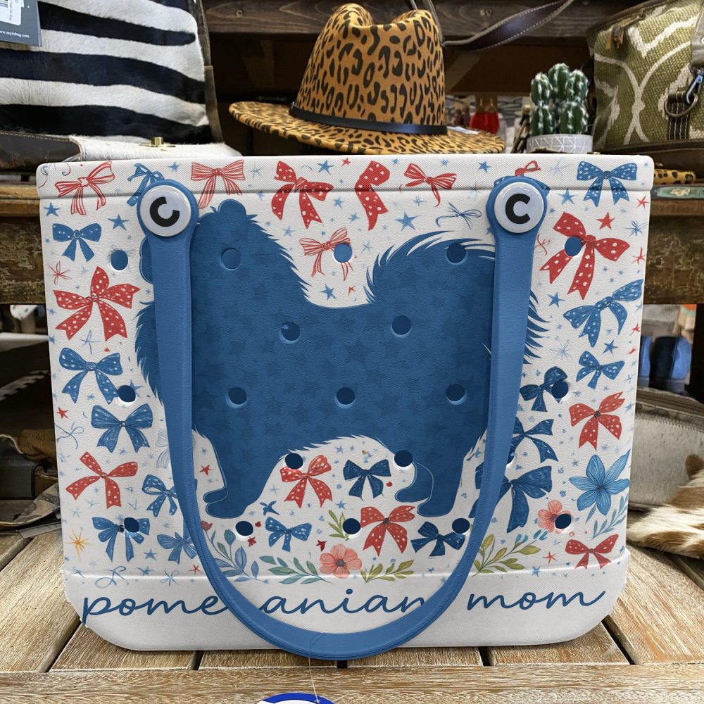 Pomeranian Mom Tote Bag - Cute & Stylish Floral Design For Dog Lovers - Image 5