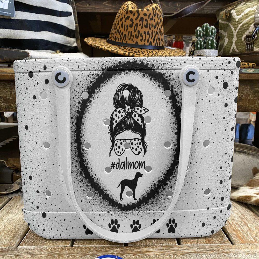 Stylish Dalmatian Mom Tote Bag - Durable, Cute & Spacious With Paws Design - Image 5