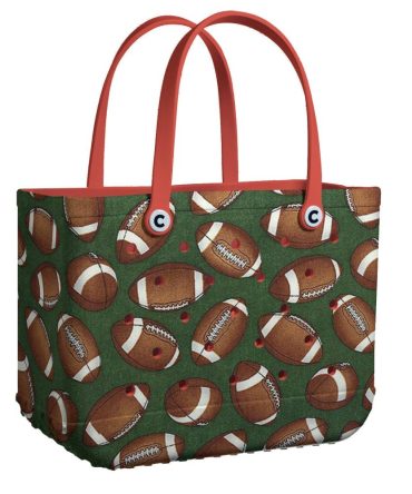Football Print Tote Bag - Stylish, Durable & Perfect For Sports Fans!