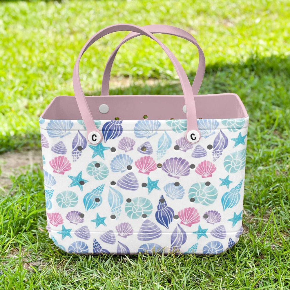 Stylish Seashell Beach Tote Bag - Durable, Waterproof & Spacious For Summer Adventures - Image 5