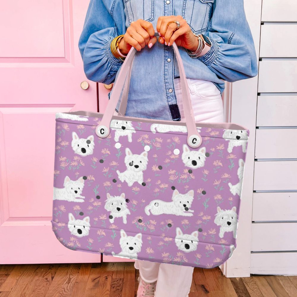 Adorable Westie Dog Print Tote Bag – Cute, Durable & Perfect For Pet Lovers! - Image 3