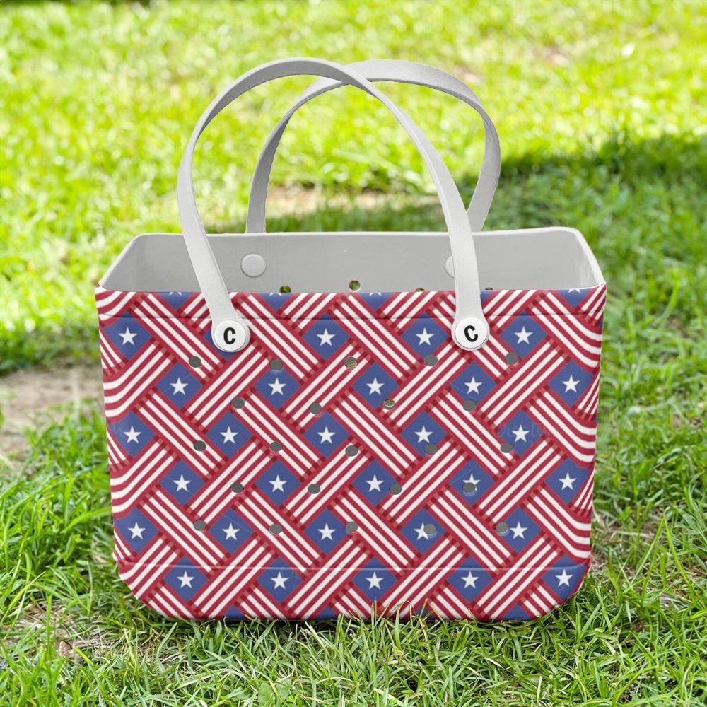 Stylish Patriotic Tote Bag - Durable, Spacious, Perfect For Beach Or Everyday Use! - Image 4