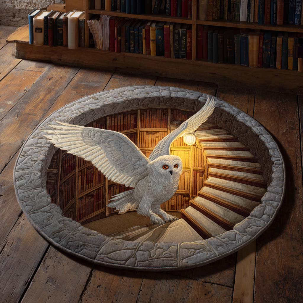 Lumen Wing Quilted Round Mat