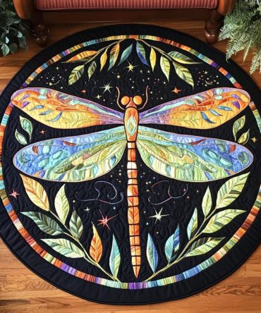 Luminous Flight Quilted Round Mat