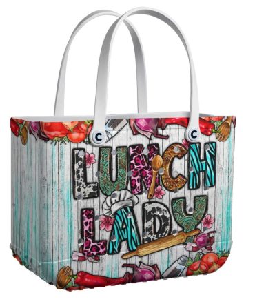 Bucket Tote Bag, Limited Edition Bogg Bag, Beach Bag Lunch Lady