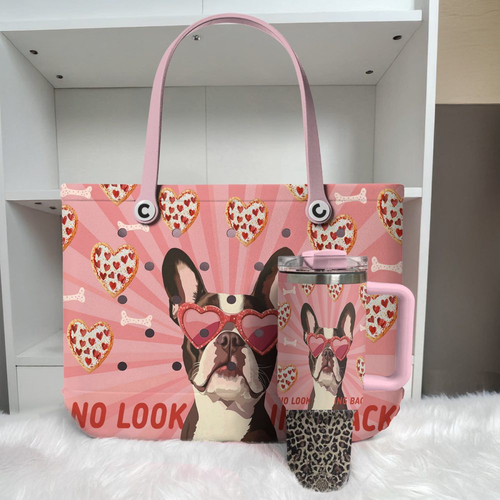 Bucket Tote Bag, Limited Edition Bogg Bag, Beach Bag Heart Eyes Only - Image 2