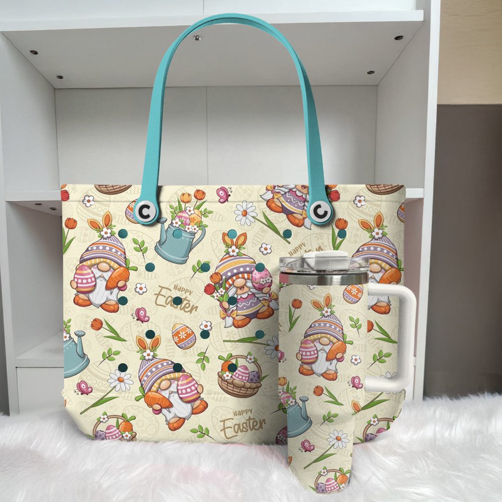 Bucket Tote Bag, Limited Edition Bogg Bag, Beach Bag Hoppy Easter - Image 2