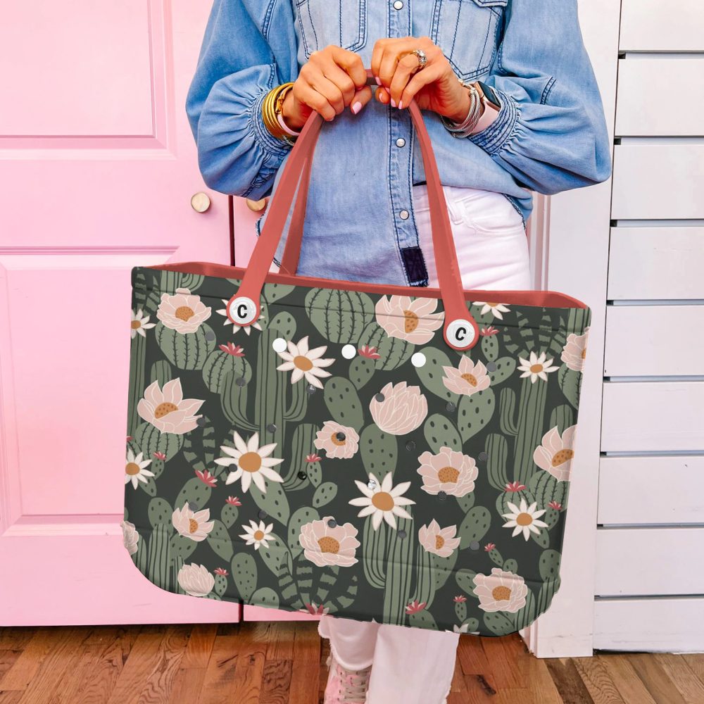 Bucket Tote Bag, Limited Edition Bogg Bag, Beach Bag Wildflower Dunes - Image 5