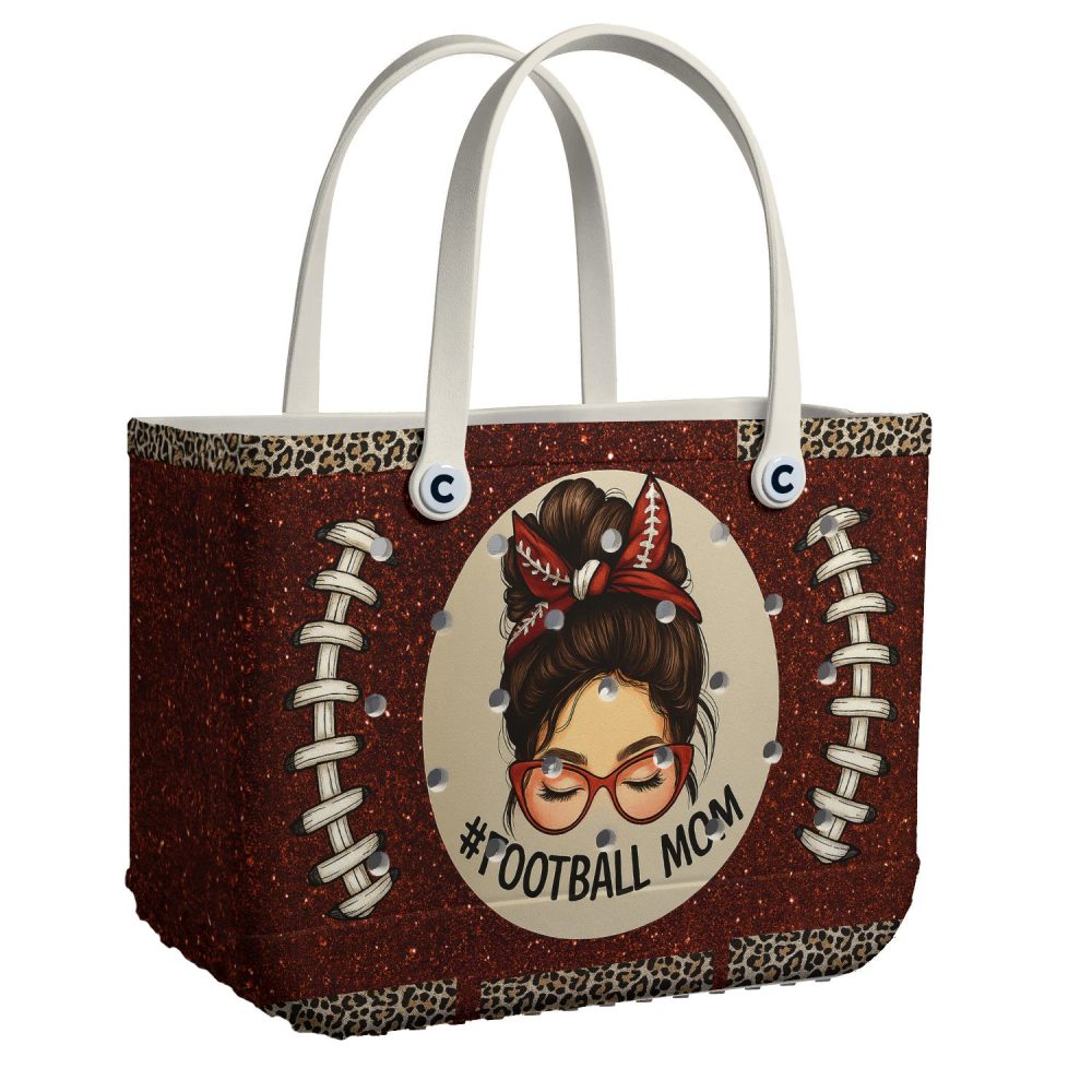 Stylish Football Mom Tote Bag - Perfect For Game Day & Everyday Use!