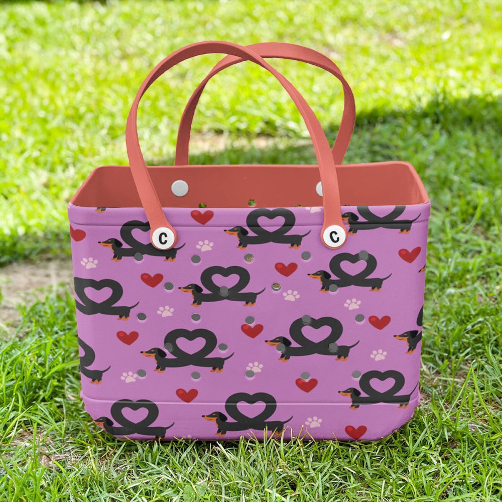 Bucket Tote Bag, Limited Edition Bogg Bag, Beach Bag Love On Short Legs - Image 5