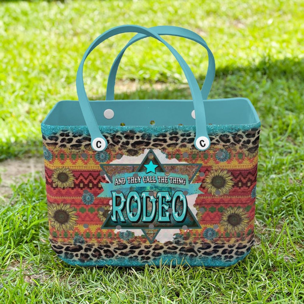 Stylish Rodeo Tote Bag - Vibrant Western Design, Perfect For Everyday Use - Image 2
