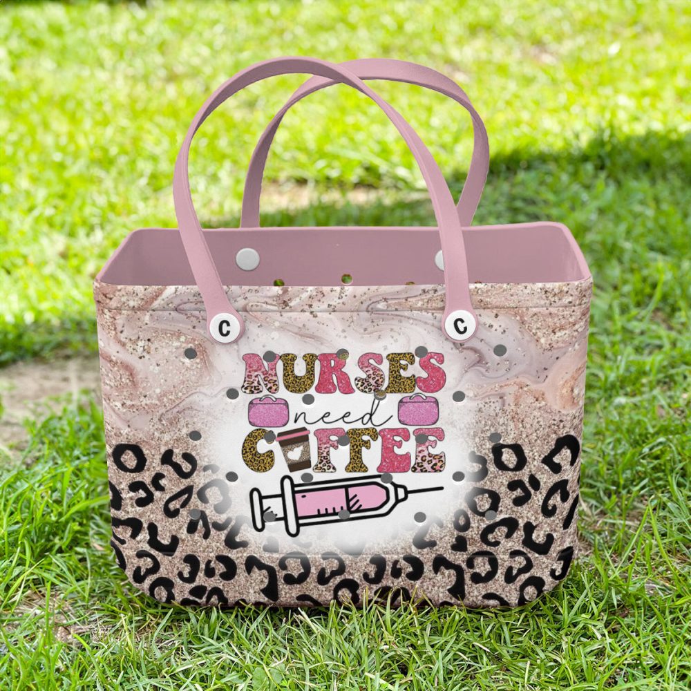 Bucket Tote Bag, Limited Edition Bogg Bag, Beach Bag Coffee & Care - Image 3