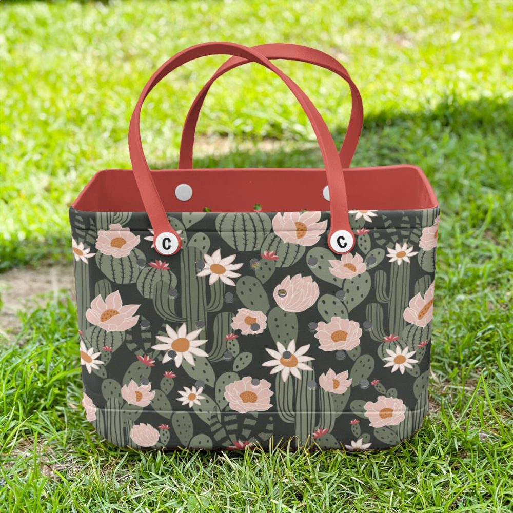 Bucket Tote Bag, Limited Edition Bogg Bag, Beach Bag Wildflower Dunes - Image 3