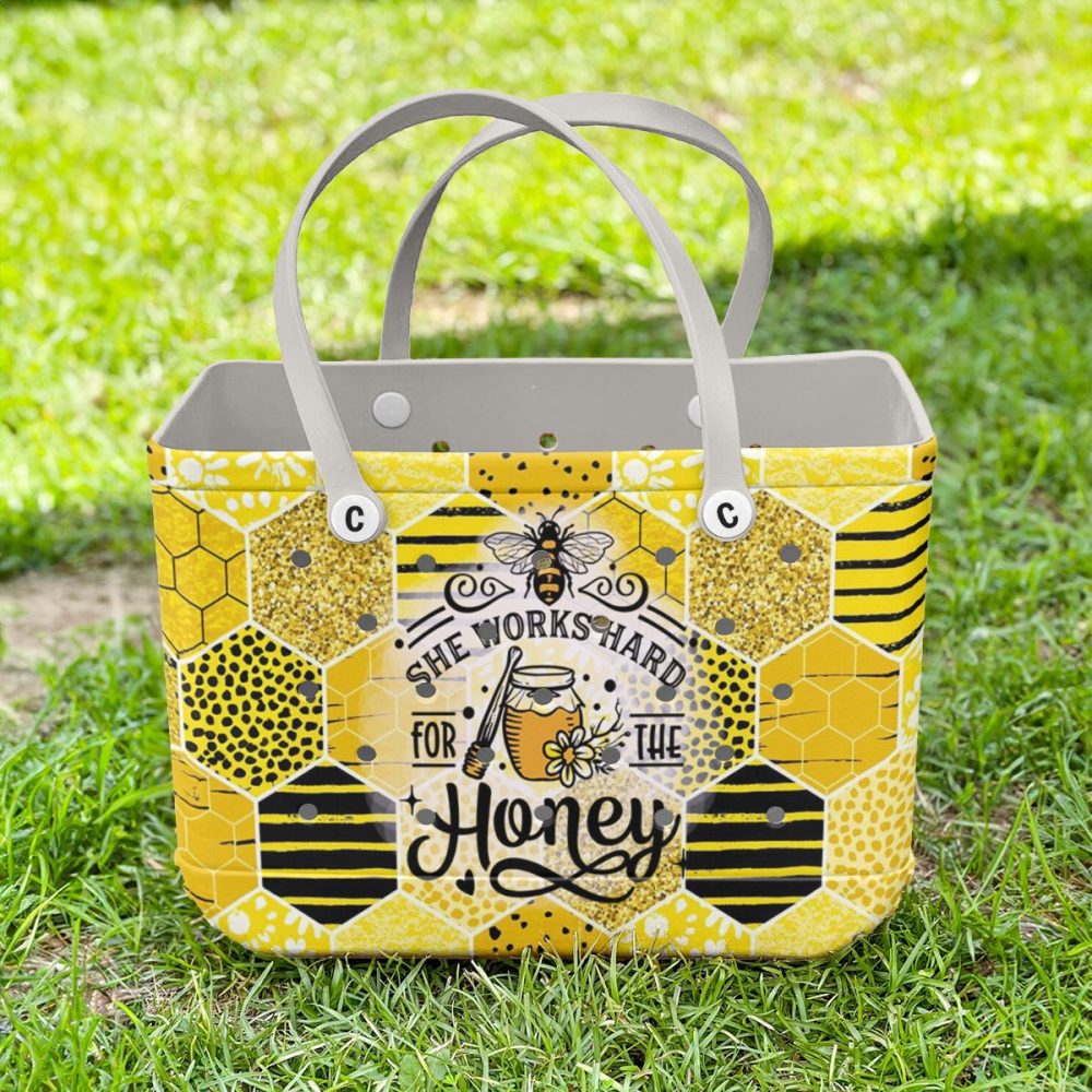 Bucket Tote Bag, Limited Edition Bogg Bag, Beach Bag Queen Bee - Image 7