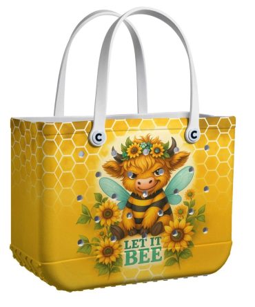 Bucket Tote Bag, Limited Edition Bogg Bag, Beach Bag Let It Bee