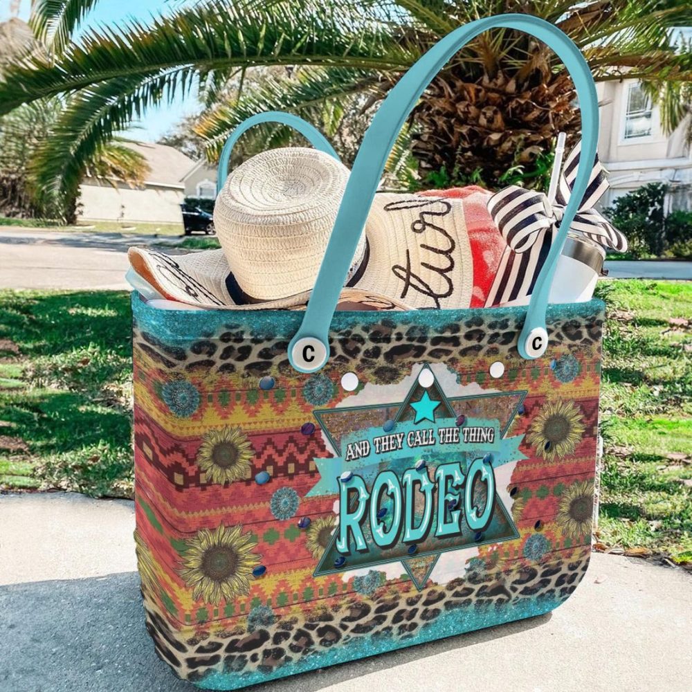 Stylish Rodeo Tote Bag - Vibrant Western Design, Perfect For Everyday Use - Image 3