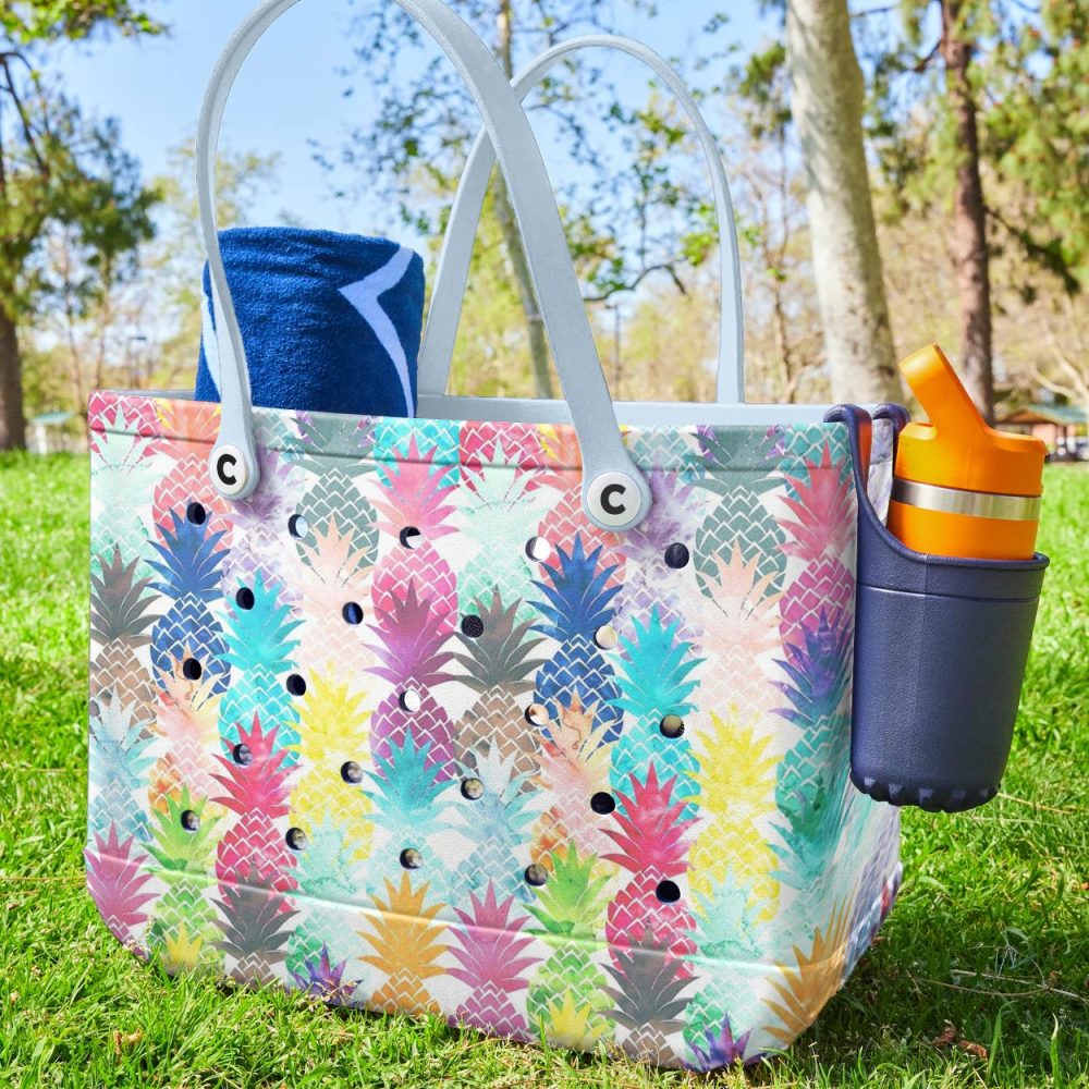 Bucket Tote Bag, Limited Edition Bogg Bag, Beach Bag Summer Pine - Image 2