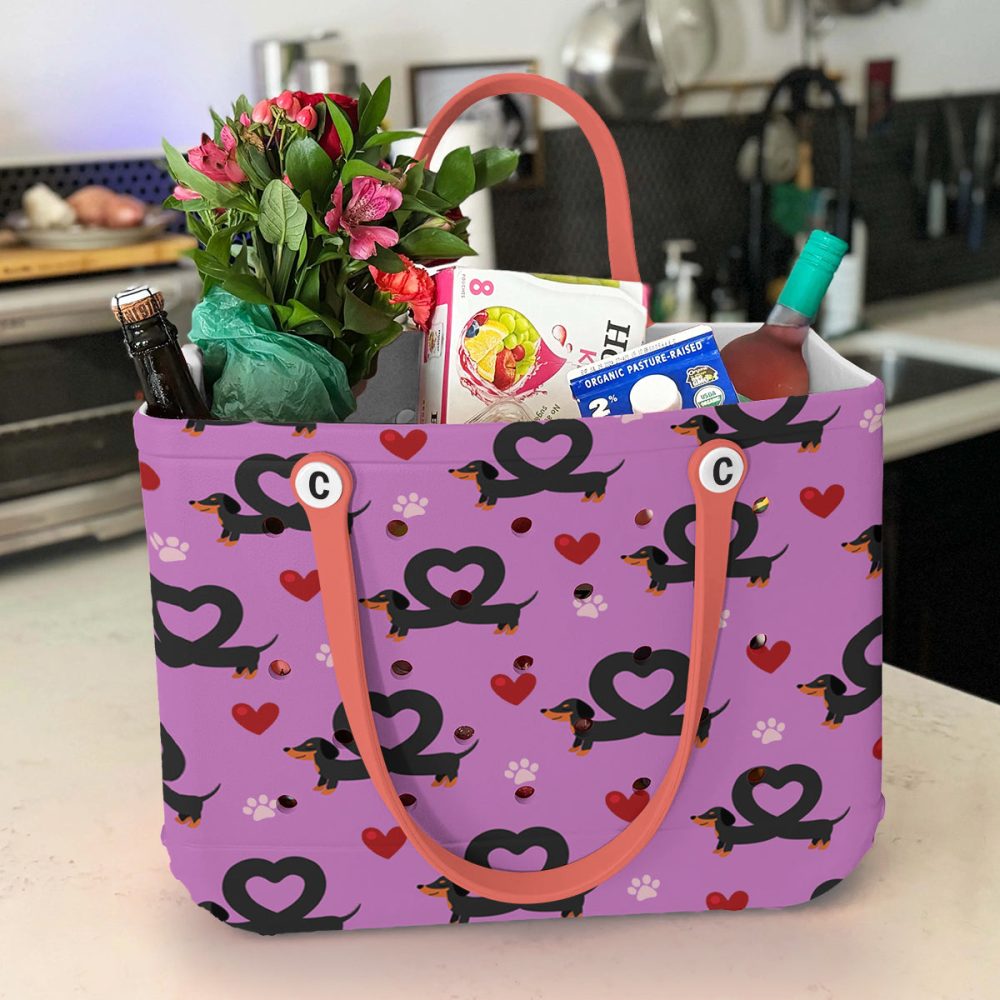 Bucket Tote Bag, Limited Edition Bogg Bag, Beach Bag Love On Short Legs - Image 4