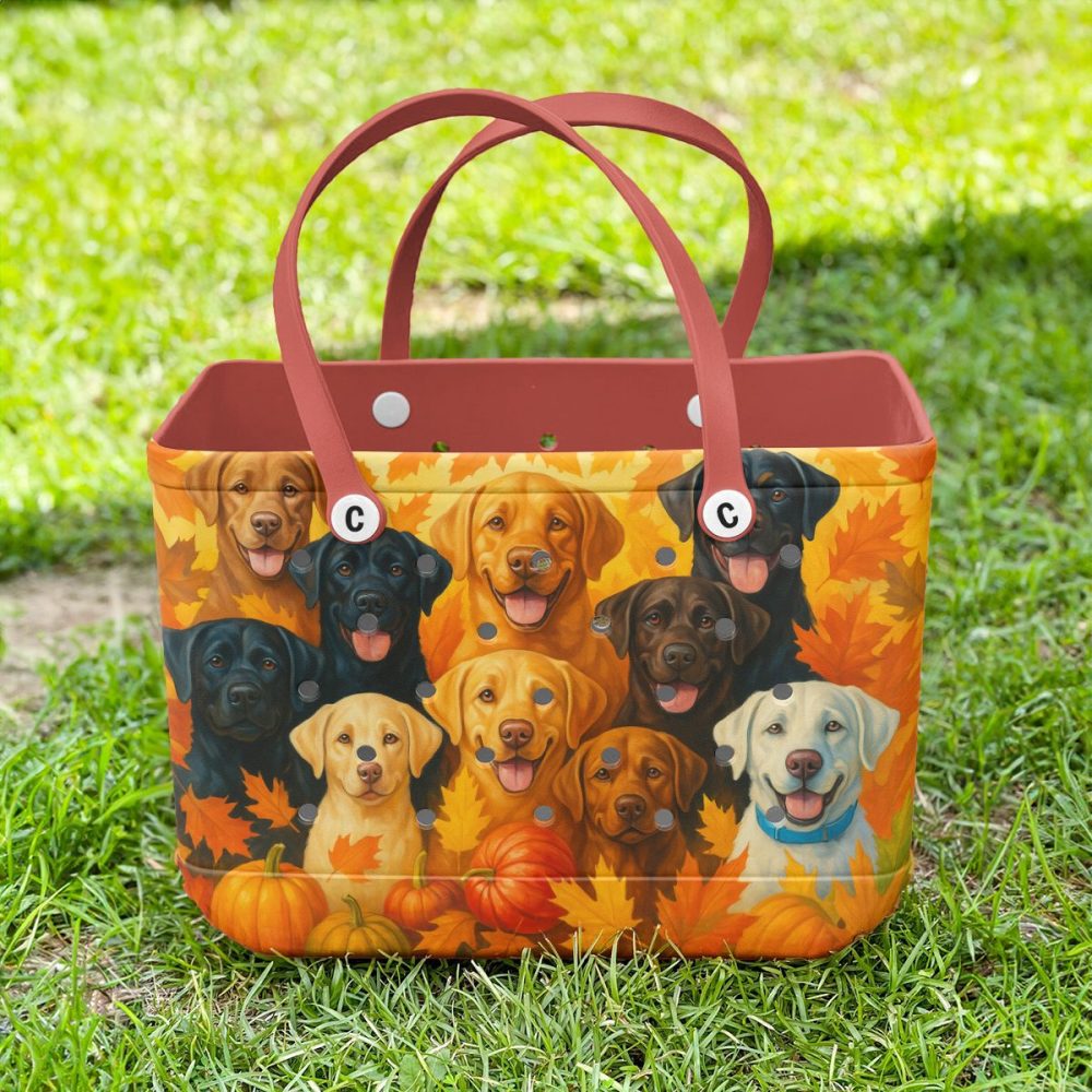 Charming Autumn Dog Tote Bag – Perfect For Dog Lovers & Fall Fashion! - Image 4