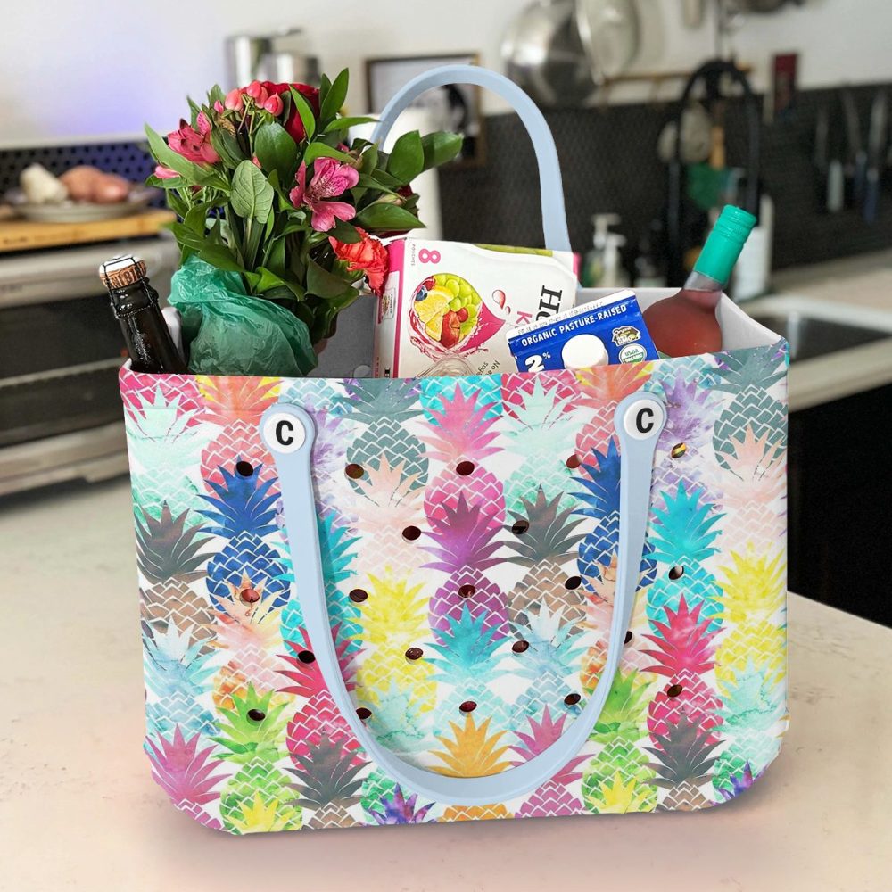 Bucket Tote Bag, Limited Edition Bogg Bag, Beach Bag Summer Pine - Image 4